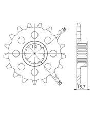 Piñón Supersprox 520 14T