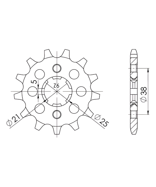 Ritzel Supersprox 520 14Z