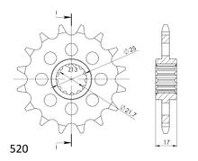 Supersprox 520 15T Pinion