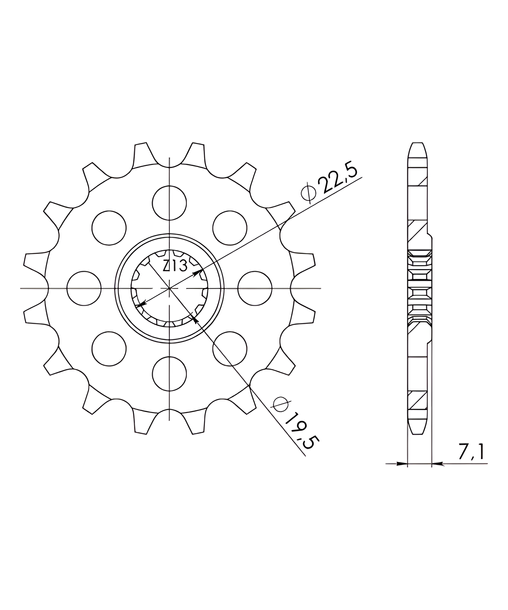 Piñón Supersprox 520 15T