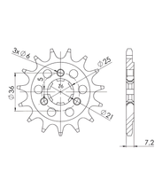 Pignone Supersprox 520 15T