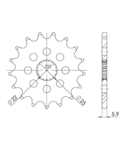 Ritzel Supersprox 520 15Z