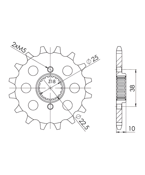 Ritzel Supersprox 520 15Z