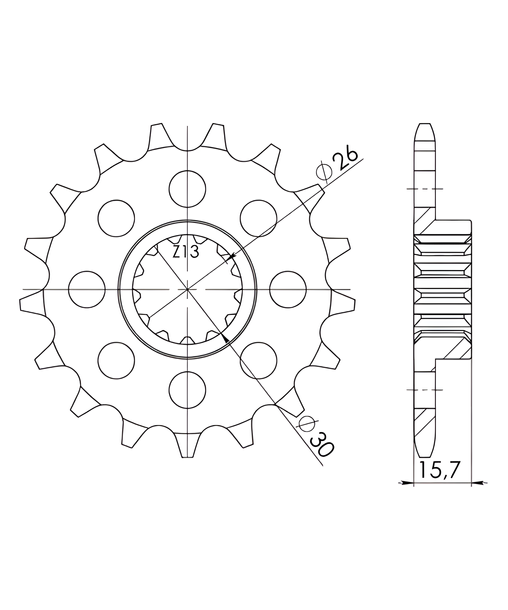 Ritzel Supersprox 520 16Z