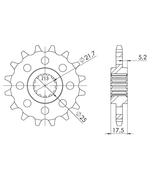 Ritzel Supersprox 525 14Z