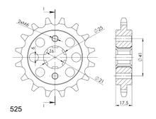 Pignon Supersprox 525 14T