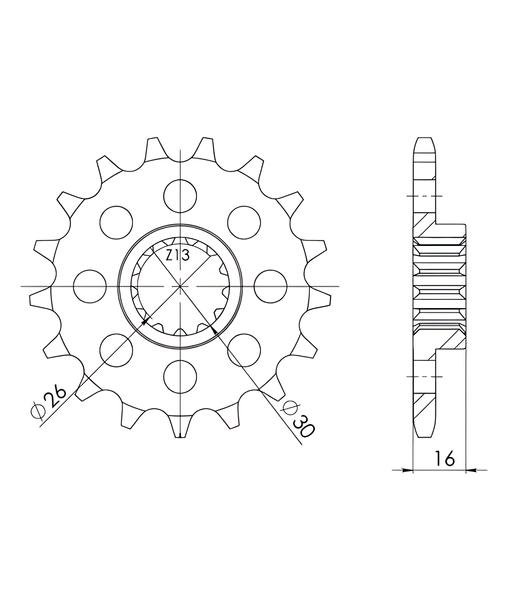 Ritzel Supersprox 525 14Z