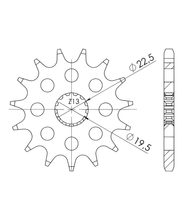 Pignon Supersprox 525 14T