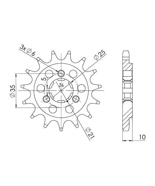 Ritzel Supersprox 525 14Z