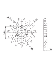 Pignon Supersprox 525 14T