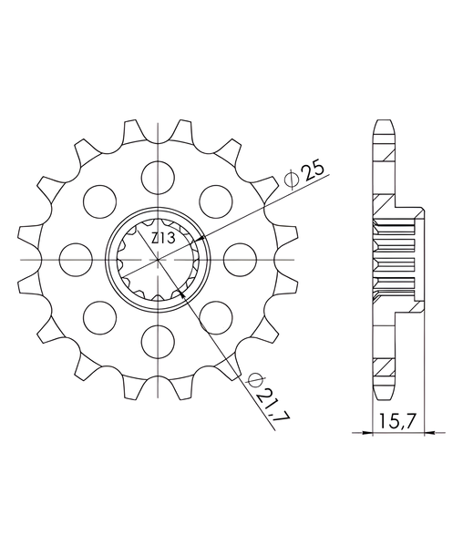 Pignone Supersprox 525 14T