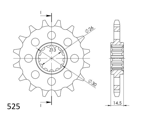Ritzel Supersprox 525 14Z