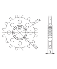 Pastorek Supersprox 525 15 zubů