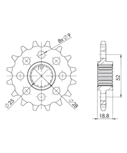 Ozubené kolo Supersprox 525 15Z