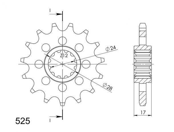 Ritzel Supersprox 525 16Z