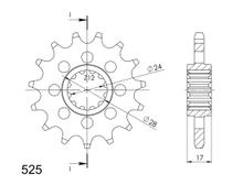 Pignon Supersprox 525 16T