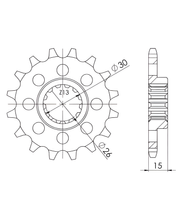 Pignon Supersprox 525 16T
