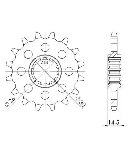 Pignone Supersprox 525 17T