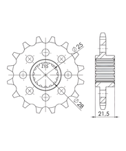 Pignon Supersprox 525 17T
