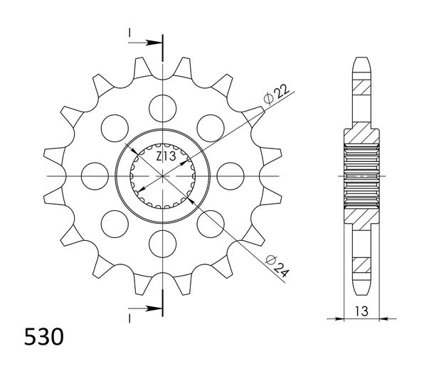Ritzel Supersprox 530 14Z