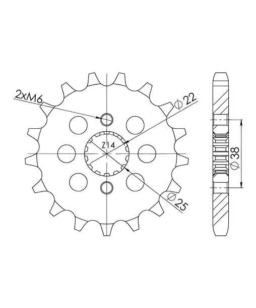 Ritzel Supersprox 530 14Z