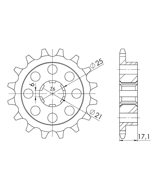 Ritzel Supersprox 530 15Z