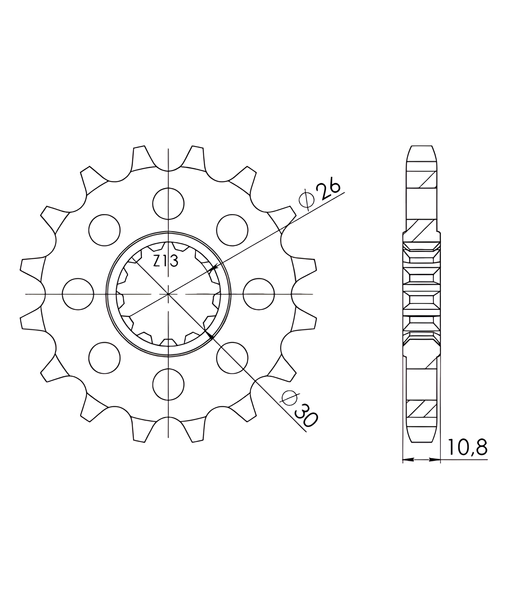 Supersprox 530 15T Pinion