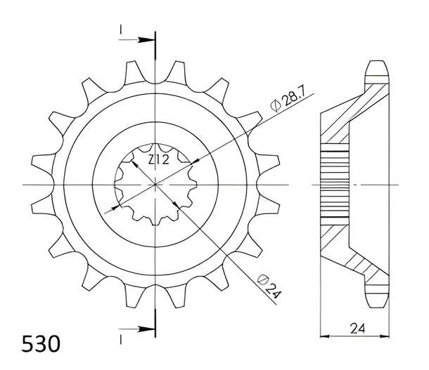 Ritzel Supersprox 530 15Z