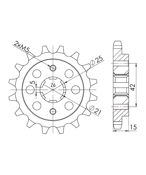 Ritzel Supersprox 530 15Z