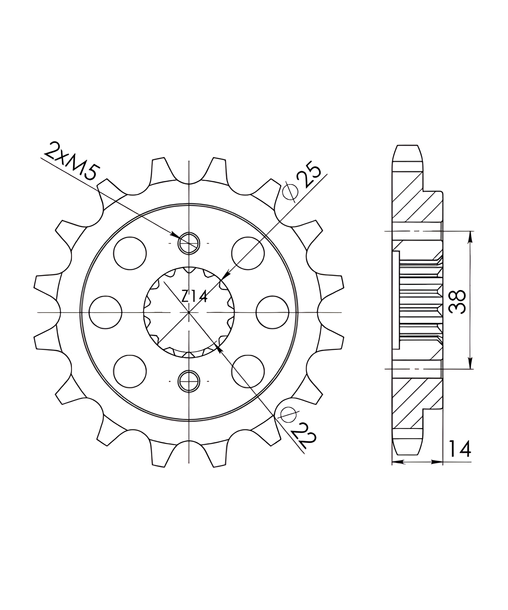 Ritzel Supersprox 530 15Z