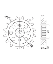 Pignon Supersprox 530 15T