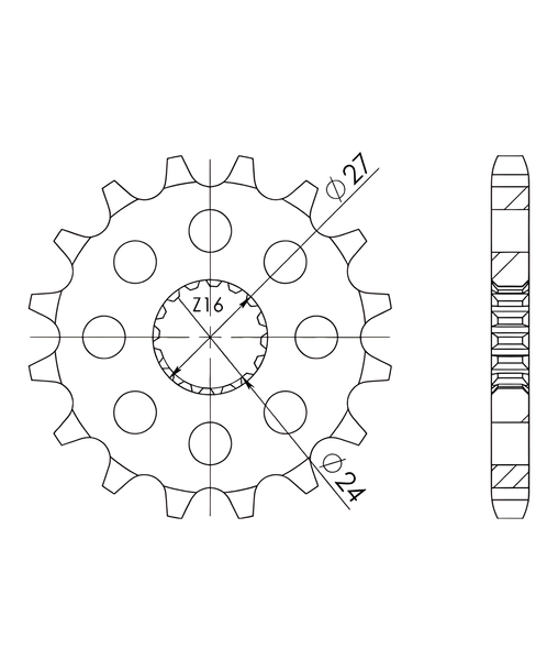 Pignon Supersprox 530 16T