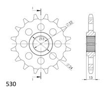 Pignon Supersprox 530 16T