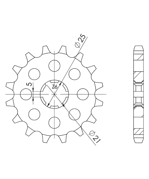 Ritzel Supersprox 530 16Z
