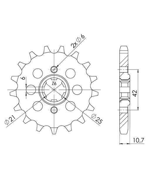 Ritzel Supersprox 530 17Z