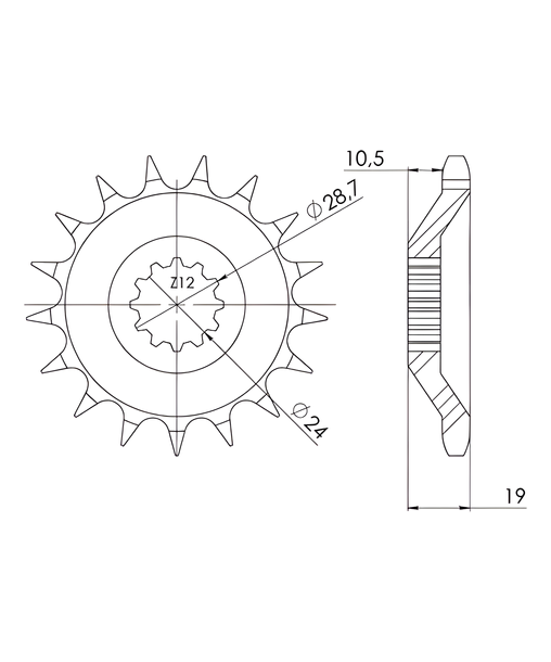 Ritzel Supersprox 530 17Z