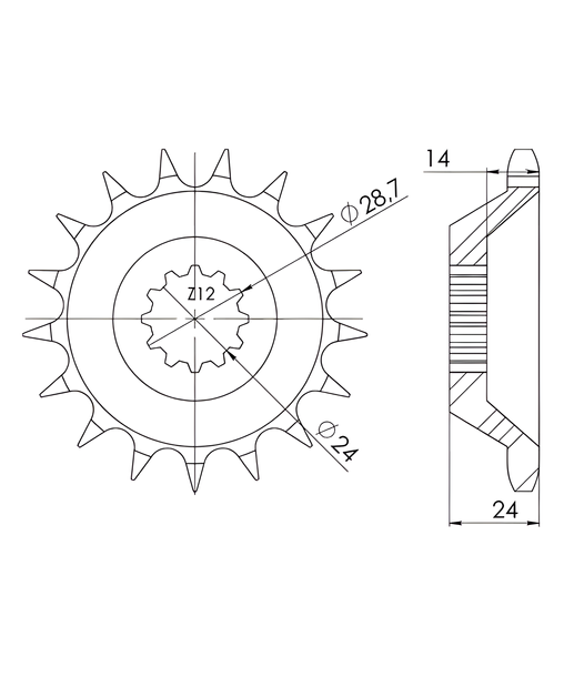 Ritzel Supersprox 530 17Z