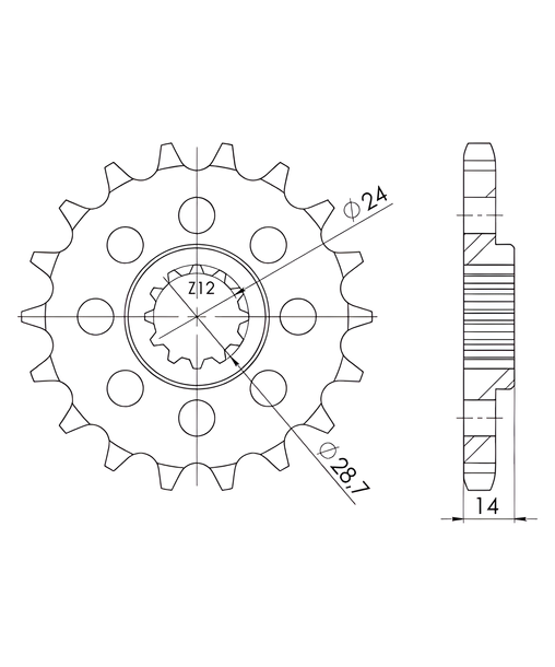 Ritzel Supersprox 530 17Z