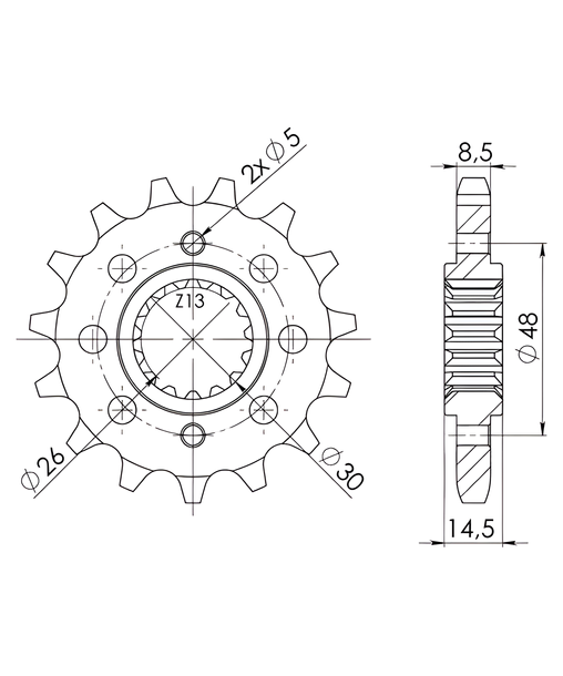 Ritzel Supersprox 530 18Z