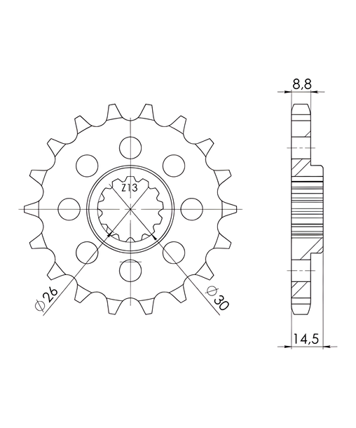 Piñón Supersprox 530 18T