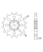 Kettingwiel Supersprox 530 18T