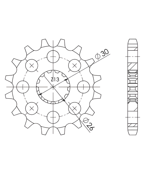 Ritzel Supersprox 530 19Z