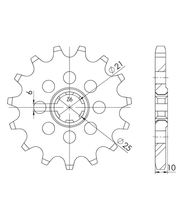 Tandwiel Supersprox 630 15T