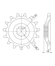 Tandwiel Supersprox 630 15T