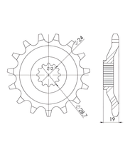 Tandwiel Supersprox 630 15T