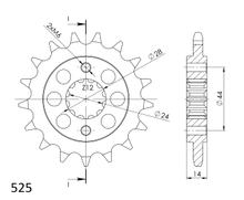 Pignone Supersprox Silent 525 17T
