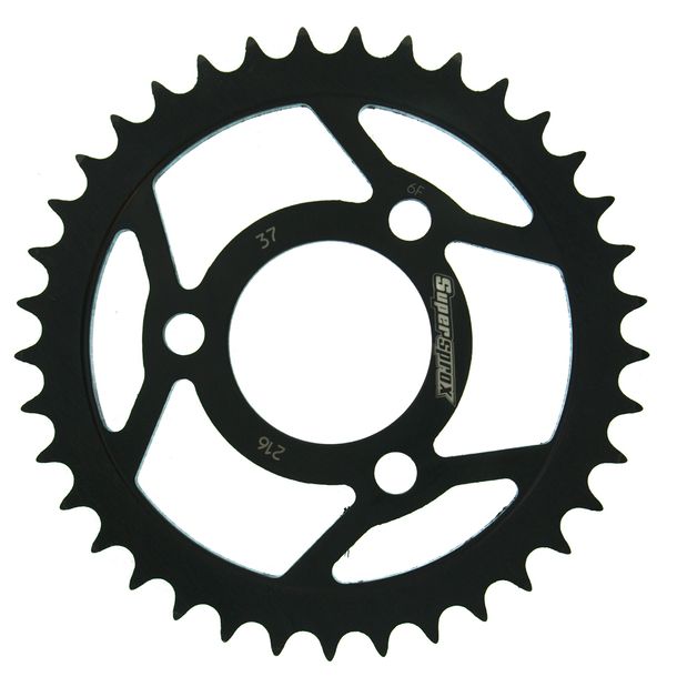 Supersprox 420 LK 72,0 mm Ø 50 mm 37T Piñón de acero con 3 orificios negro