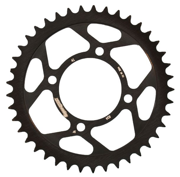 Pignon acier 4 trous Supersprox 420 LK 80.0mm Ø 64mm 41Z noir