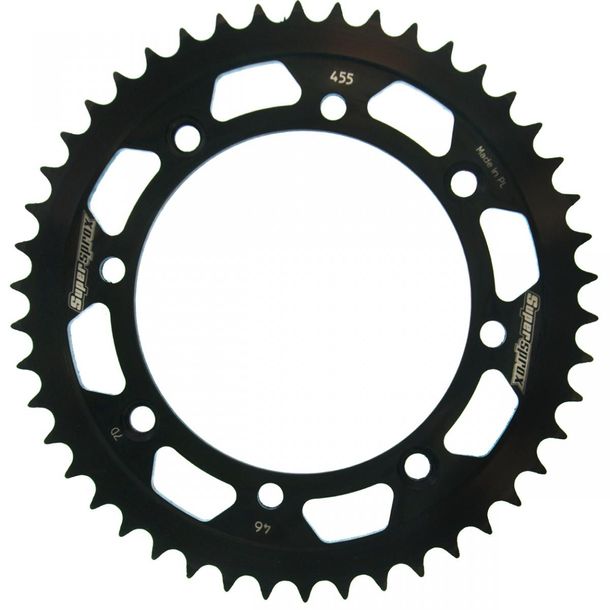 Pignon acier 4 trous Supersprox 420 LK 130.0mm Ø 110mm 46T noir