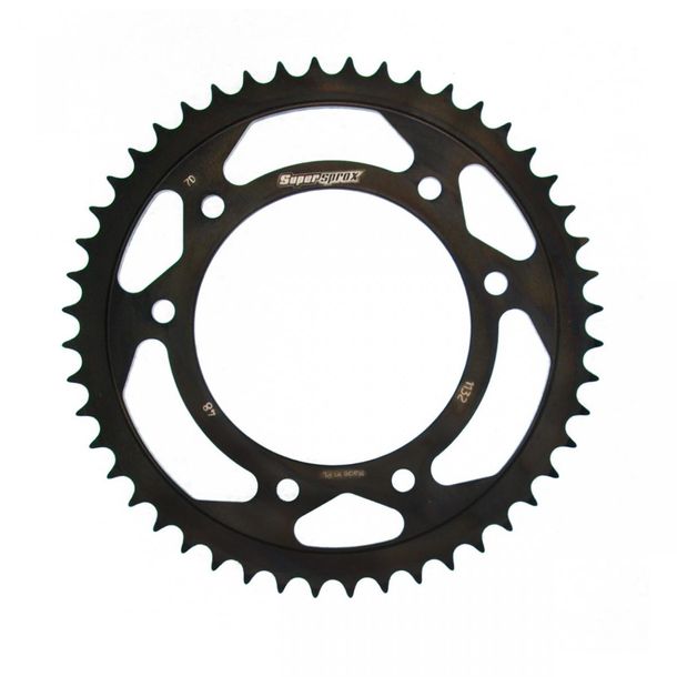 Pignon acier 6 trous Supersprox 420 LK 125,0 mm Ø 102 mm 48T noir